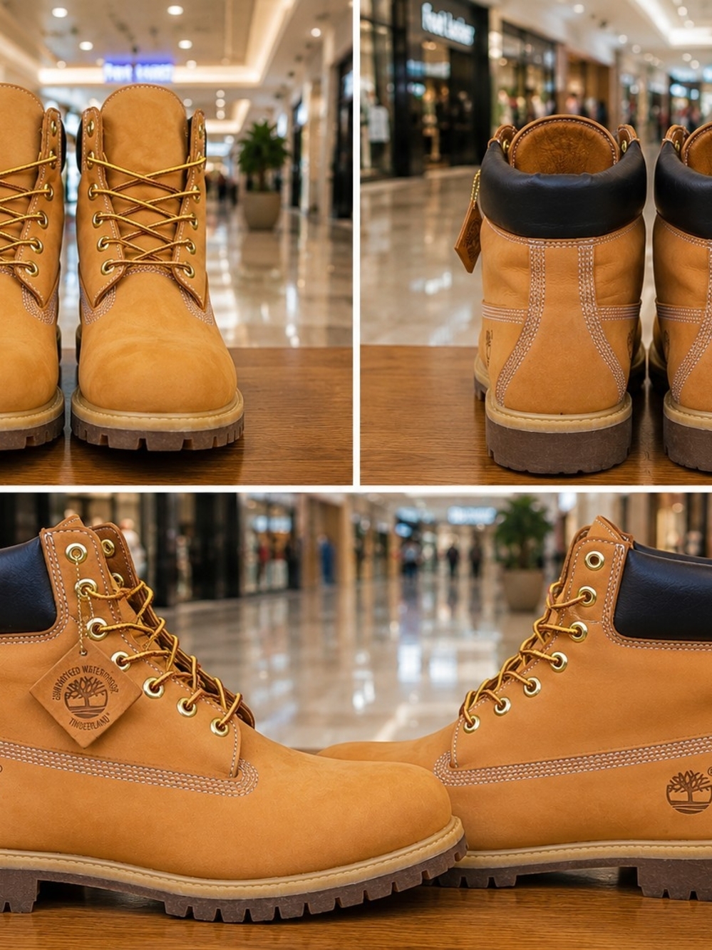 Timberland Premium 6-Inch Waterproof Boots – Wheat | Excellent Condition